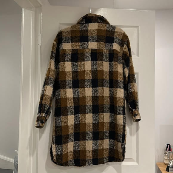 Plaid Overcoat Jacket - Picture 3 of 3